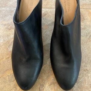 Soludos Black Leather Mules